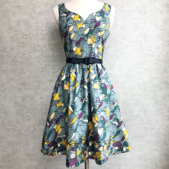 Modcloth Dresses & Skirts - ModCloth Thrill a Mockingbird Green Dress